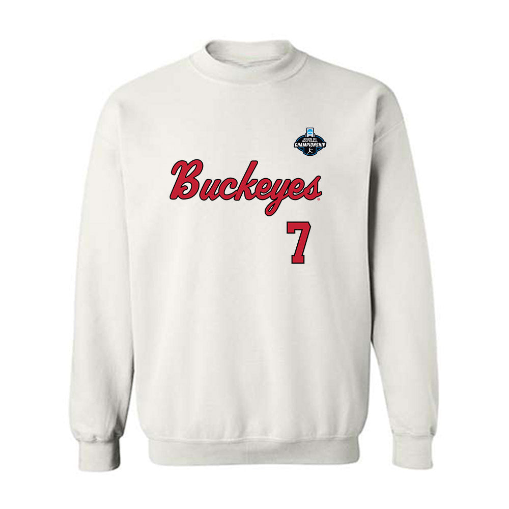 Ohio State - NCAA Softball : Reese Cullen - NCAA® Replica Shersey Crewneck Sweatshirt-0