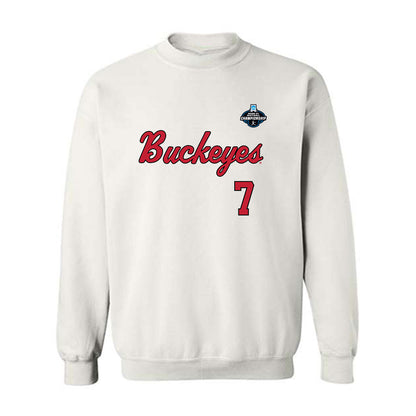 Ohio State - NCAA Softball : Reese Cullen - NCAA® Replica Shersey Crewneck Sweatshirt-0