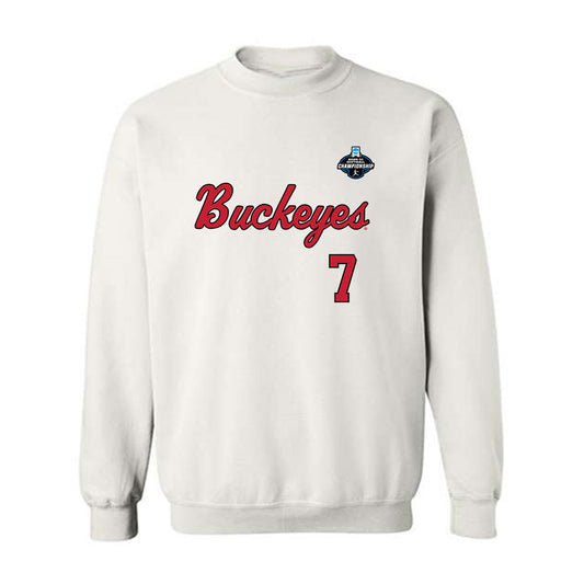 Ohio State - NCAA Softball : Reese Cullen - NCAA® Replica Shersey Crewneck Sweatshirt-0