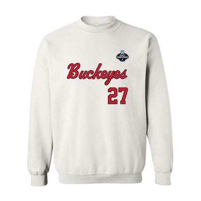 Ohio State - NCAA Softball : Abigail Wilhelm - NCAA® Replica Shersey Crewneck Sweatshirt-0