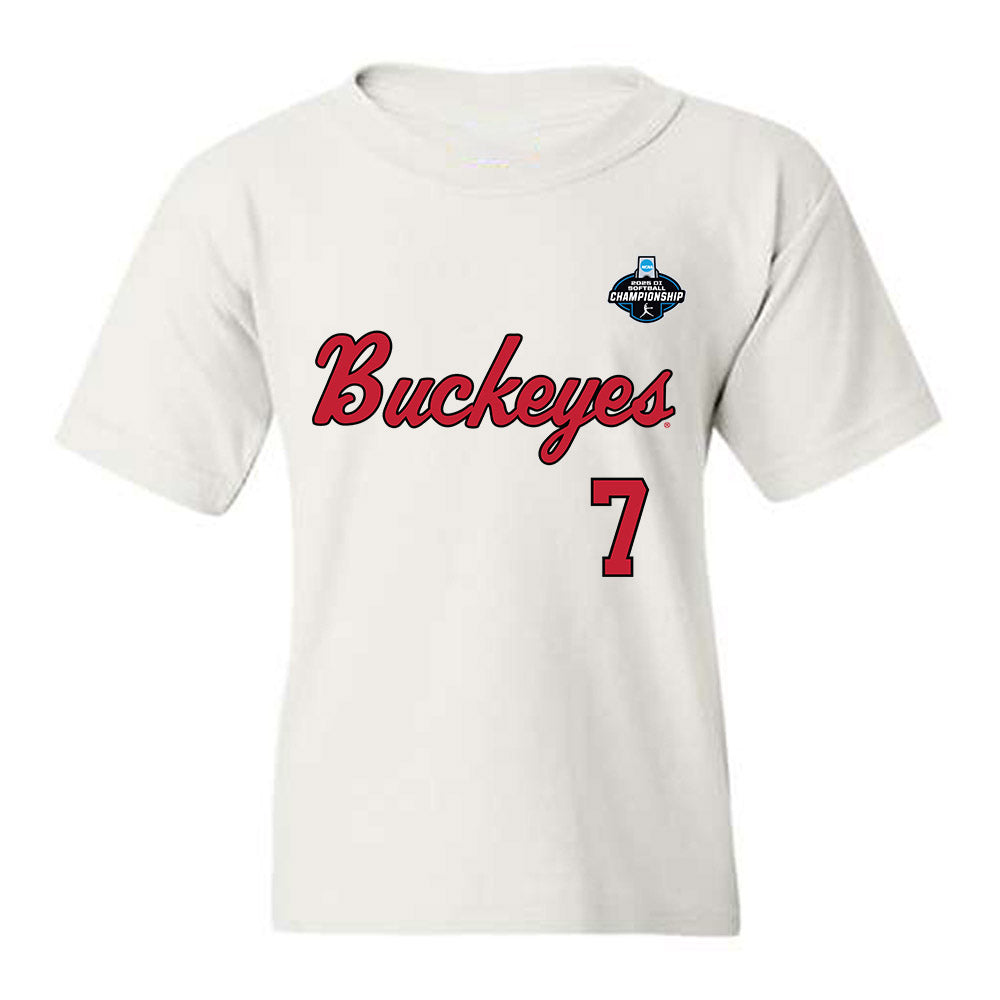 Ohio State - NCAA Softball : Reese Cullen - NCAA® Replica Shersey Youth T-Shirt-0