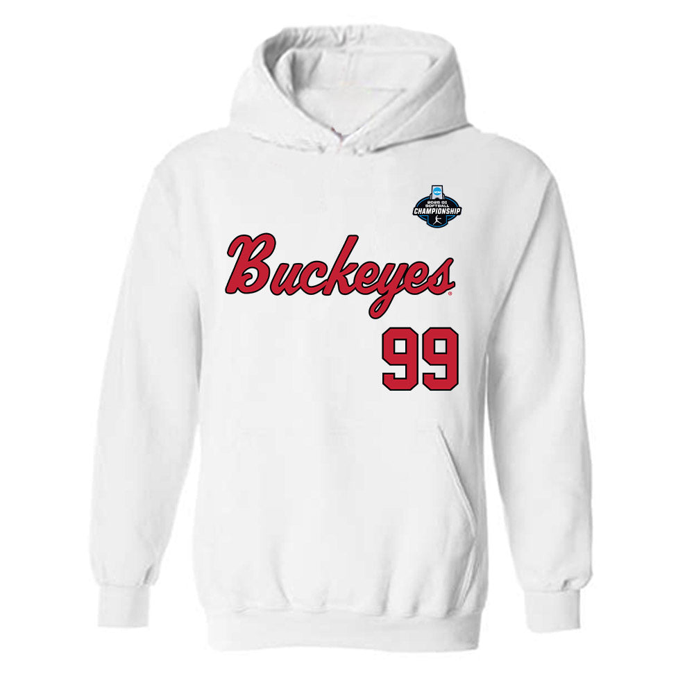Ohio State - NCAA Softball : Cadyn Ruffer - NCAA® Replica Shersey Hooded Sweatshirt-0