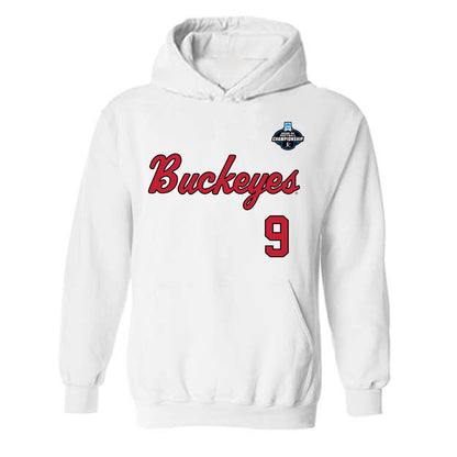 Ohio State - NCAA Softball : Hayden Downer - NCAA® Replica Shersey Hooded Sweatshirt-0