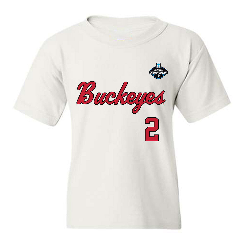 Ohio State - NCAA Softball : Addie DeLong - NCAA® Replica Shersey Youth T-Shirt-0