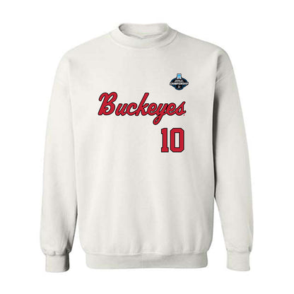 Ohio State - NCAA Softball : Preslee Ray - NCAA® Replica Shersey Crewneck Sweatshirt-0