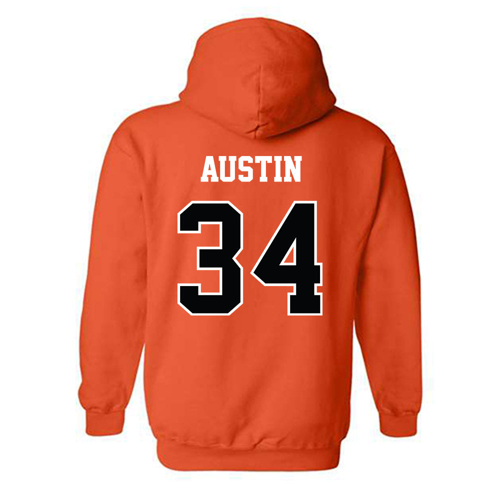 Oklahoma State - NCAA Softball : Jayelle Austin - NCAA® Replica Shersey Hooded Sweatshirt-1