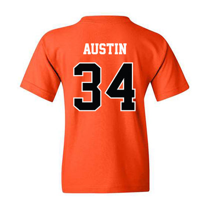 Oklahoma State - NCAA Softball : Jayelle Austin - NCAA® Replica Shersey Youth T-Shirt-1
