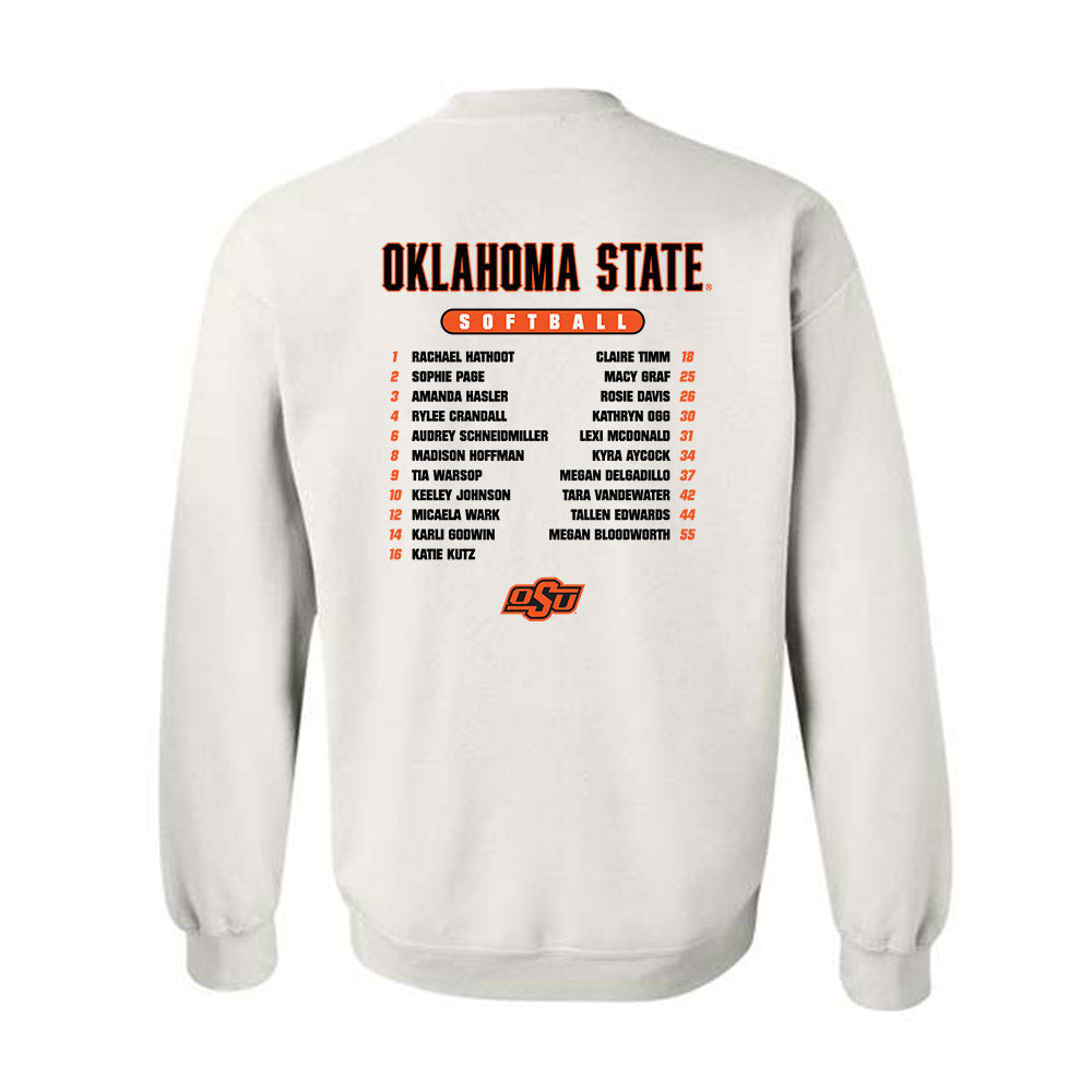 Oklahoma State - NCAA Softball : - Roster Crewneck Sweatshirt-1