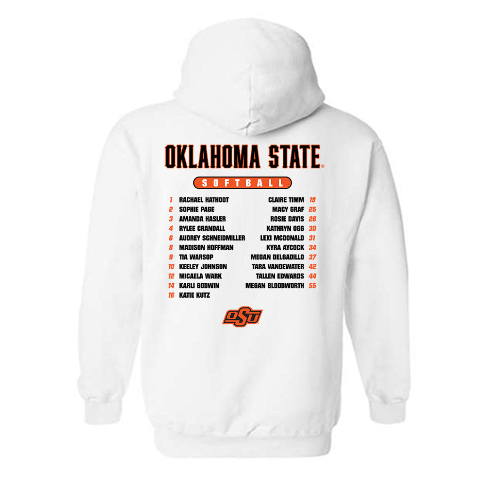 Oklahoma State - NCAA Softball : - Roster Hooded Sweatshirt-1