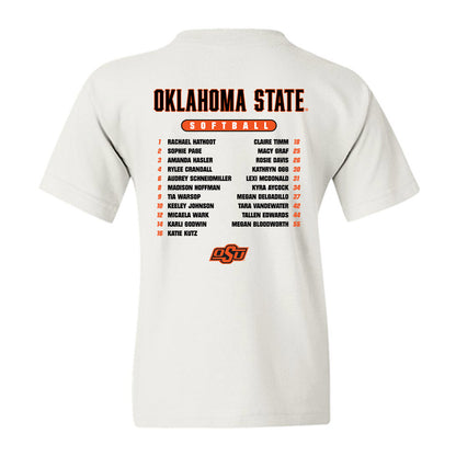 Oklahoma State - NCAA Softball : - Roster Youth T-Shirt-1