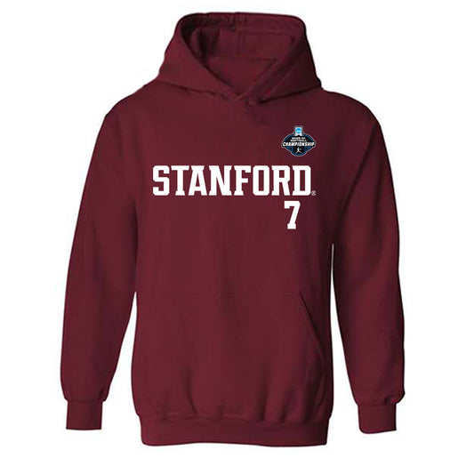 Stanford - NCAA Softball : Ava Bulanti - NCAA® Replica Shersey Hooded Sweatshirt-0