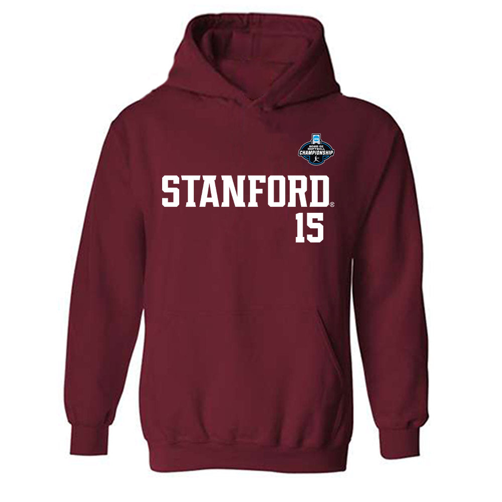 Stanford - NCAA Softball : Mylia Perez - NCAA® Replica Shersey Hooded Sweatshirt-0