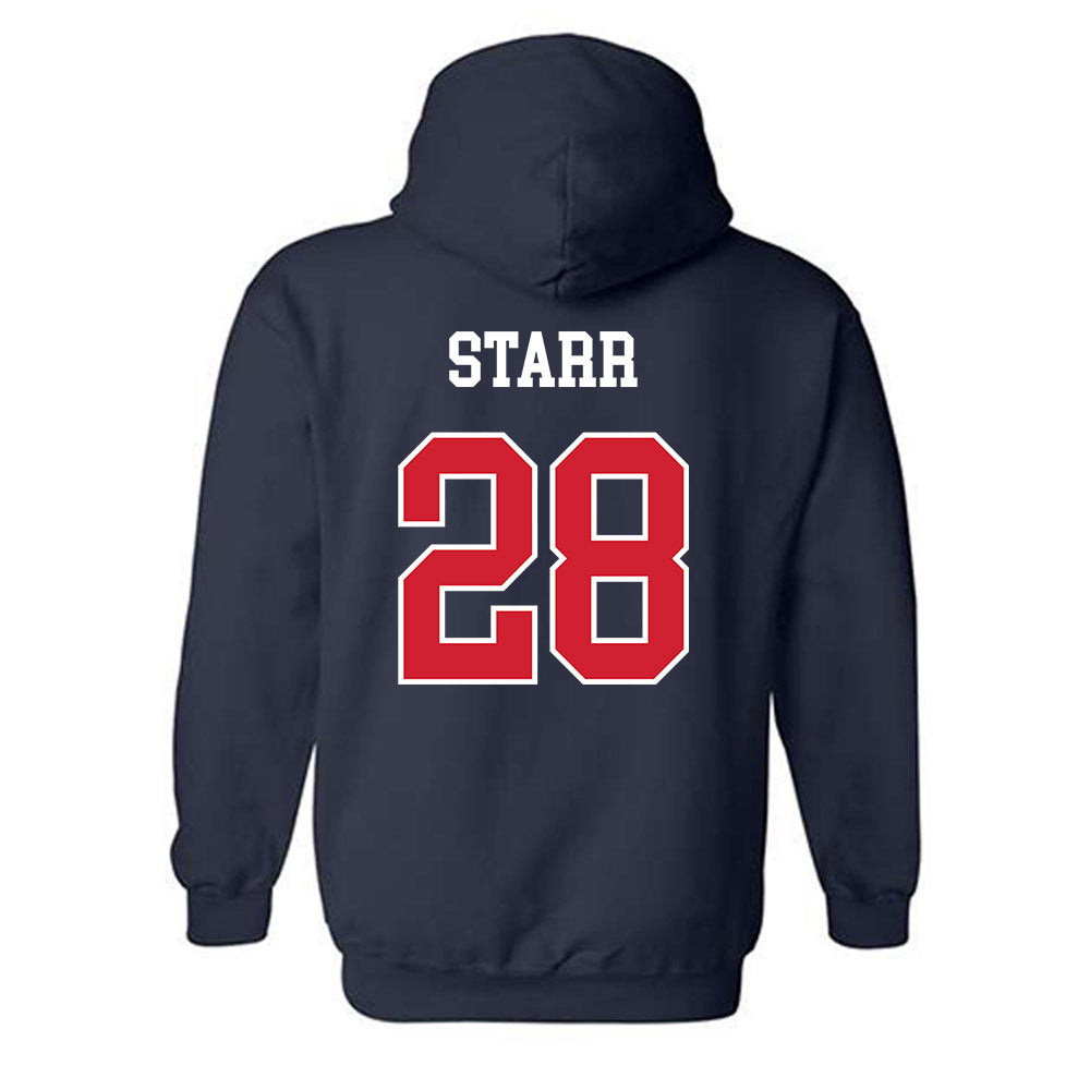 Ole Miss - NCAA Softball : Ryan Starr - NCAA® Tournament Replica Shersey Hooded Sweatshirt-1