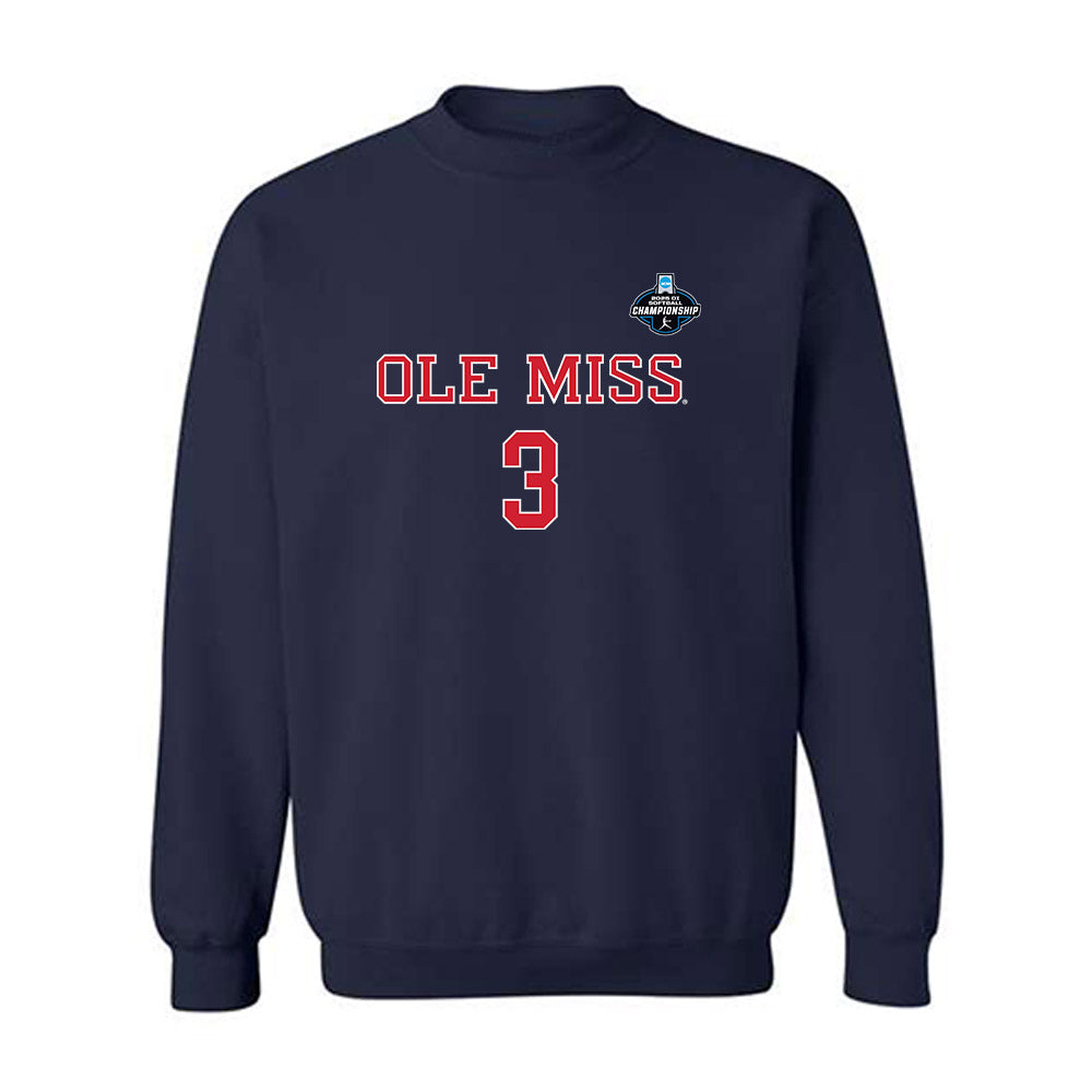 Ole Miss - NCAA Softball : Persy Llamas - NCAA® Tournament Replica Shersey Crewneck Sweatshirt-0