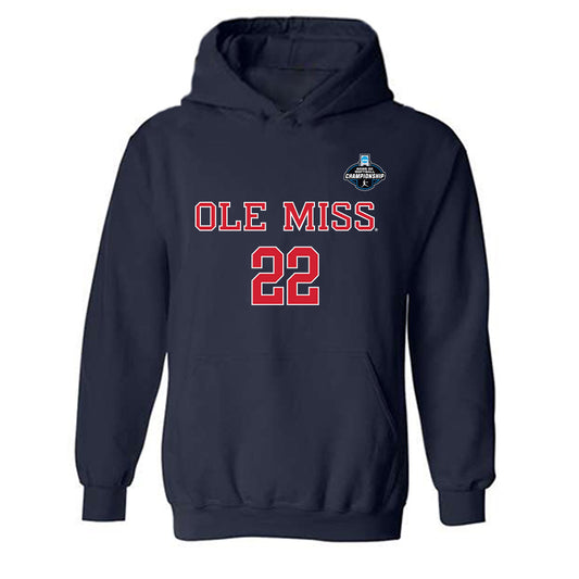 Ole Miss - NCAA Softball : Taylor Malvin - NCAA® Tournament Replica Shersey Hooded Sweatshirt-0