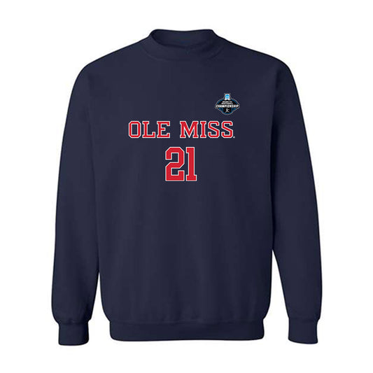 Ole Miss - NCAA Softball : Grace Thompson - NCAA® Tournament Replica Shersey Crewneck Sweatshirt-0