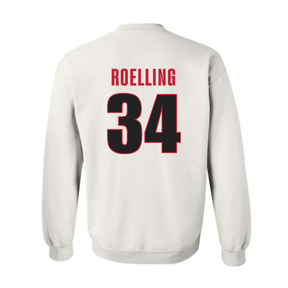 Georgia - NCAA Softball : Randi Roelling - NCAA® Tournament Replica Shersey Crewneck Sweatshirt-1