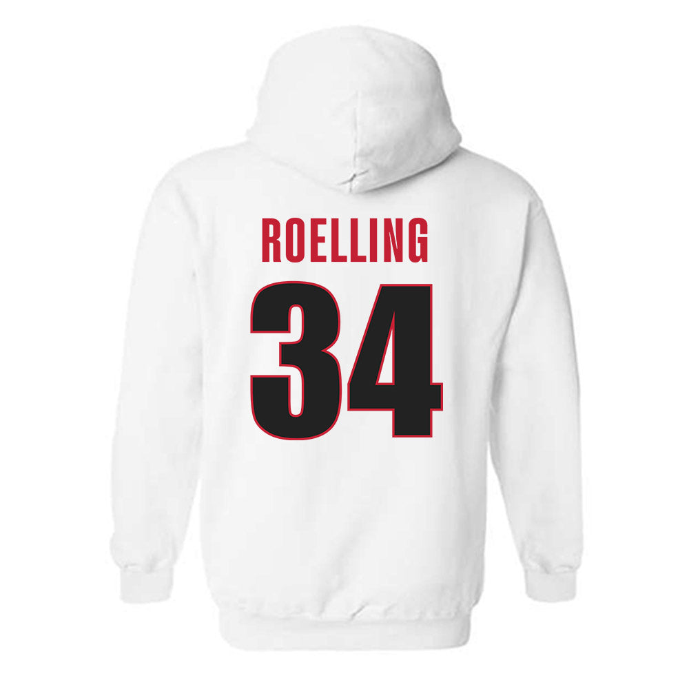 Georgia - NCAA Softball : Randi Roelling - NCAA® Tournament Replica Shersey Hooded Sweatshirt-1