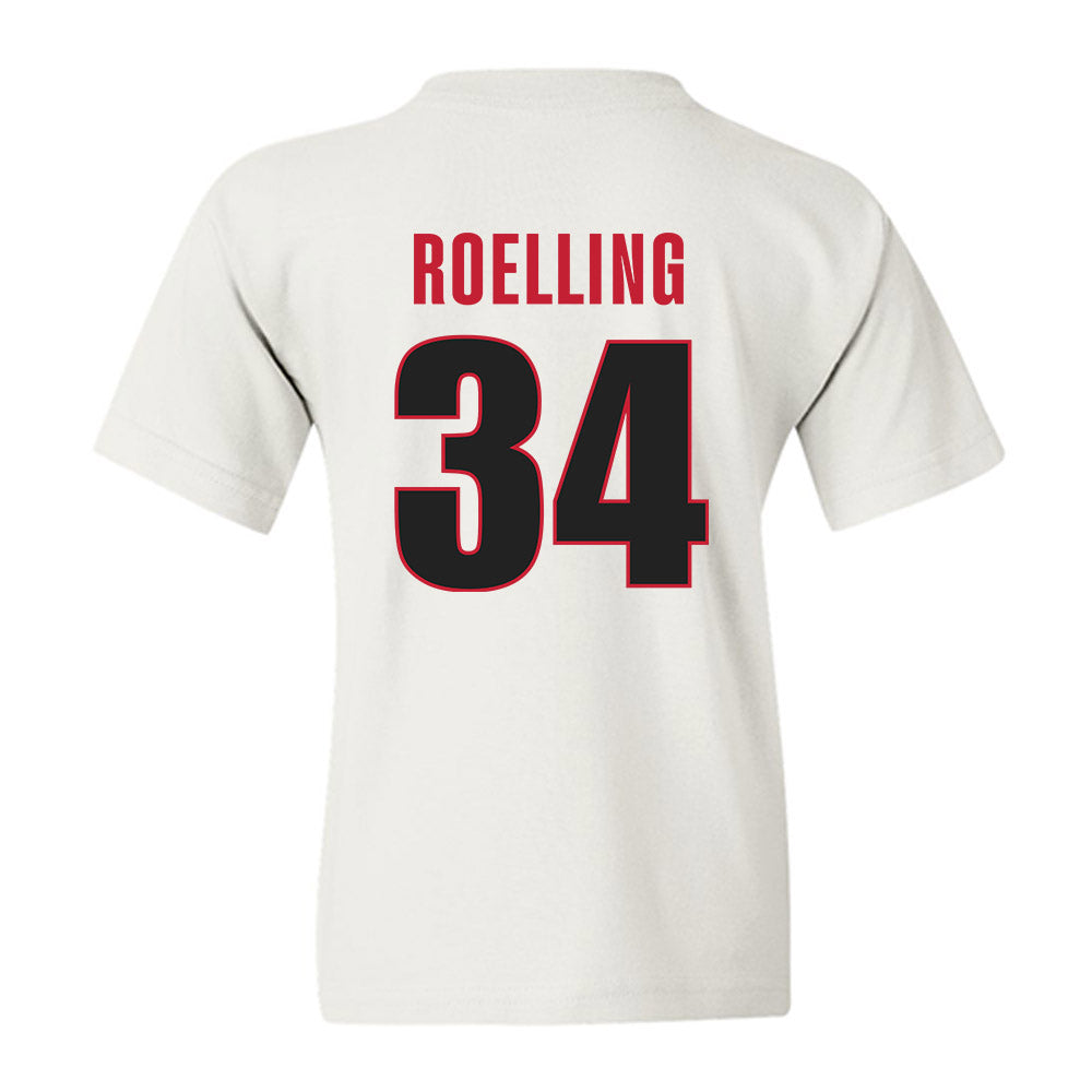 Georgia - NCAA Softball : Randi Roelling - NCAA® Tournament Replica Shersey Youth T-Shirt-1
