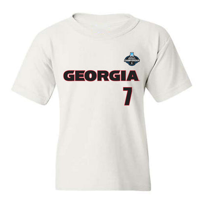 Georgia - NCAA Softball : Sarah Gordon - NCAA® Tournament Replica Shersey Youth T-Shirt-0