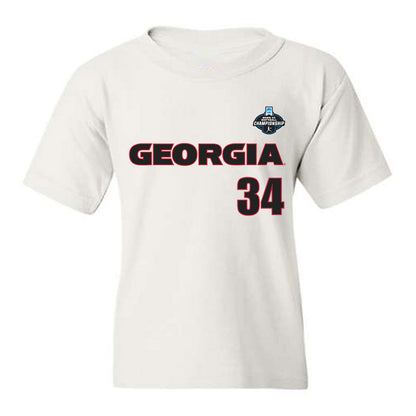 Georgia - NCAA Softball : Randi Roelling - NCAA® Tournament Replica Shersey Youth T-Shirt-0