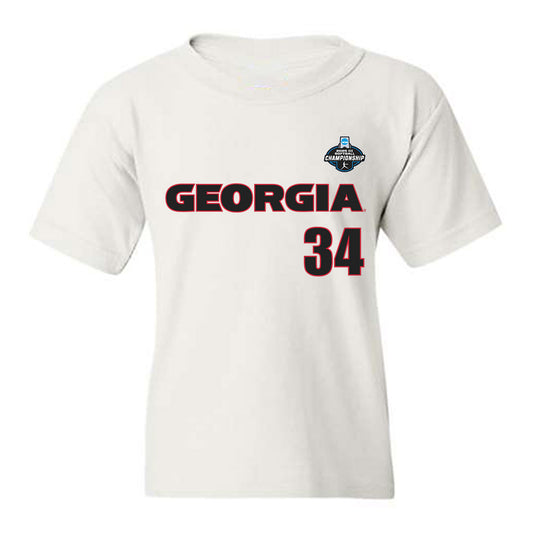 Georgia - NCAA Softball : Randi Roelling - NCAA® Tournament Replica Shersey Youth T-Shirt-0