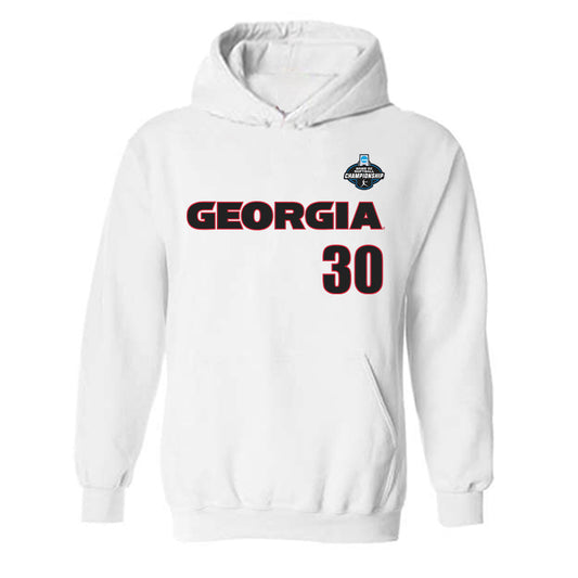 Georgia - NCAA Softball : Destin Howard - NCAA® Tournament Replica Shersey Hooded Sweatshirt-0