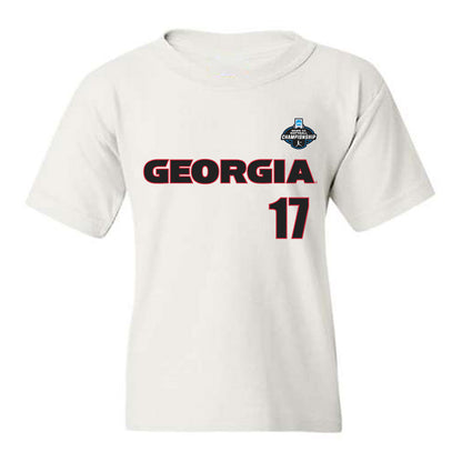 Georgia - NCAA Softball : Emma Castorri - NCAA® Tournament Replica Shersey Youth T-Shirt-0