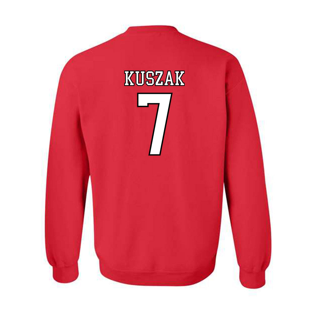 Nebraska - NCAA Softball : Ava Kuszak - Replica Shersey Crewneck Sweatshirt-1