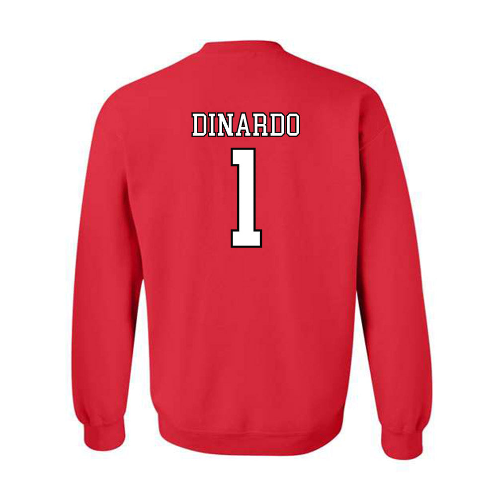 Nebraska - NCAA Softball : Olivia DiNardo - Replica Shersey Crewneck Sweatshirt-1