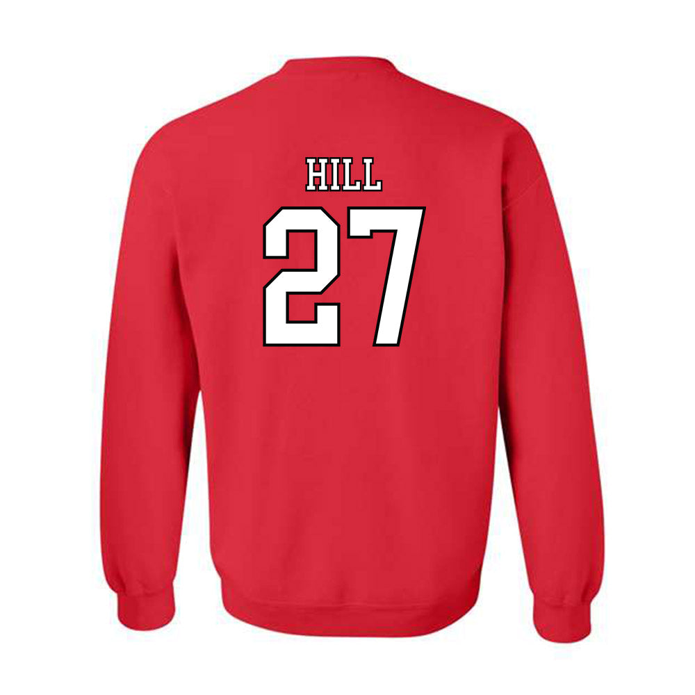 Nebraska - NCAA Softball : Natalia Hill - Replica Shersey Crewneck Sweatshirt-1