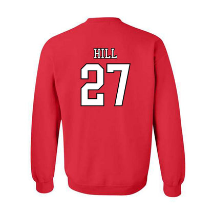 Nebraska - NCAA Softball : Natalia Hill - Replica Shersey Crewneck Sweatshirt-1