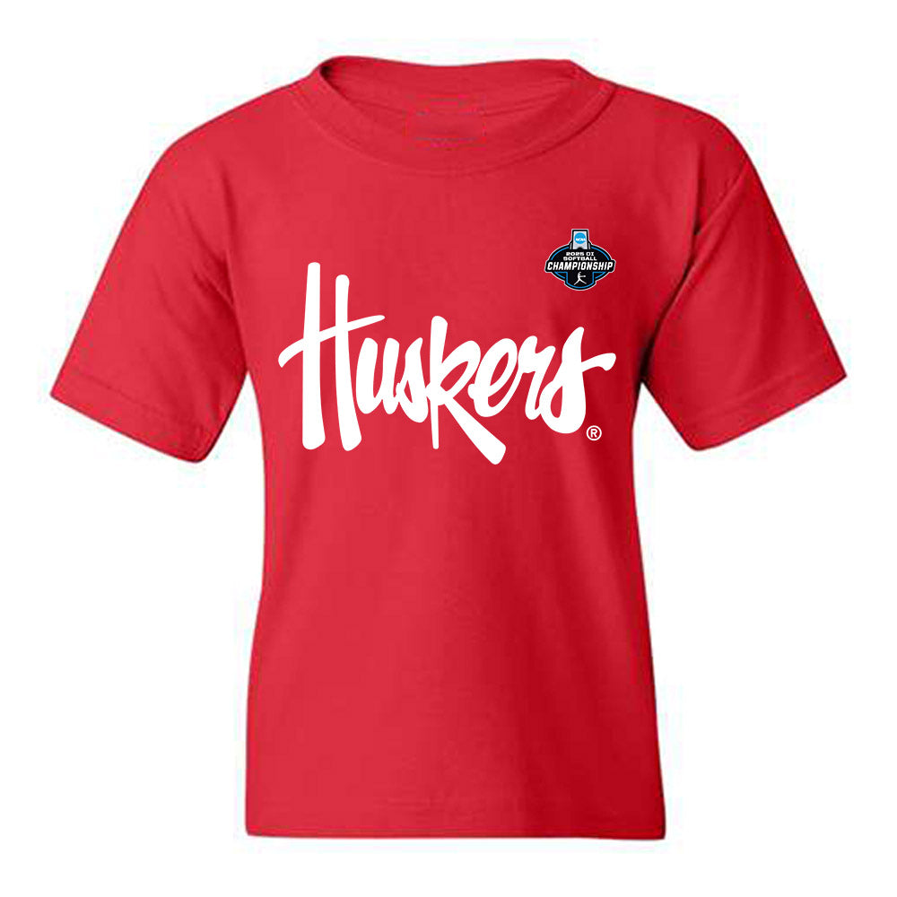 Nebraska - NCAA Softball : Cali Bentz - NCAA® Replica Shersey Youth T-Shirt-0