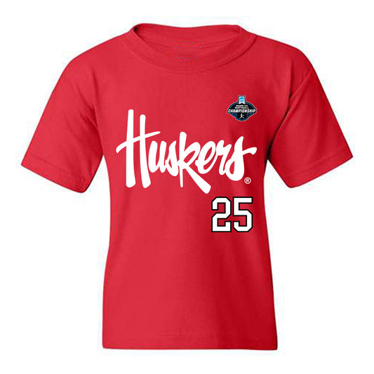 Nebraska - NCAA Softball : Jesse Farrell - NCAA® Replica Shersey Youth T-Shirt-0