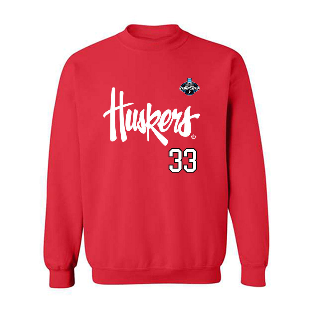 Nebraska - NCAA Softball : Emmerson Cope - Replica Shersey Crewneck Sweatshirt-0