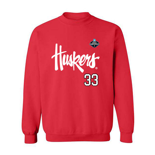 Nebraska - NCAA Softball : Emmerson Cope - Replica Shersey Crewneck Sweatshirt-0