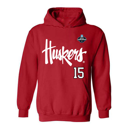 Nebraska - NCAA Softball : Kennadi Williams - NCAA® Replica Shersey Hooded Sweatshirt-0
