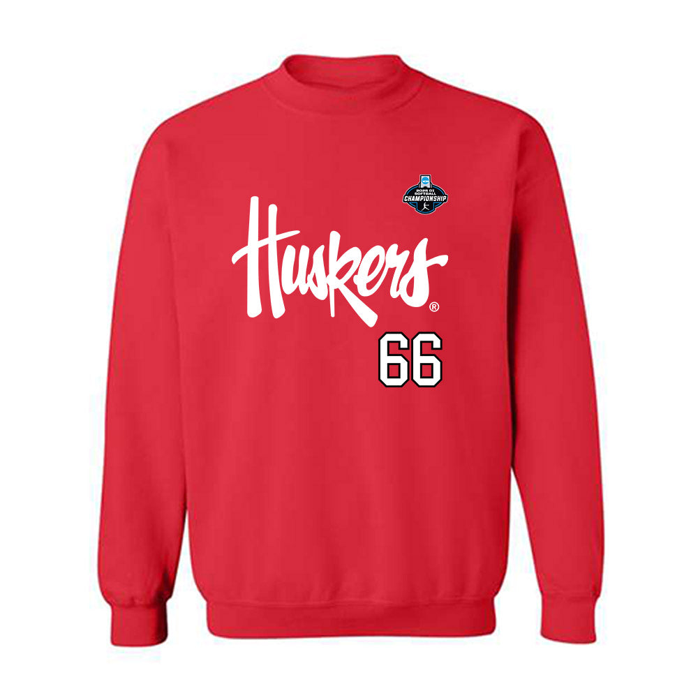 Nebraska - NCAA Softball : Katelyn Caneda - Replica Shersey Crewneck Sweatshirt-0