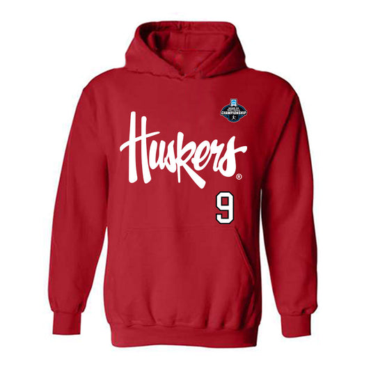 Nebraska - NCAA Softball : Hannah Camenzind - Replica Shersey Hooded Sweatshirt-0