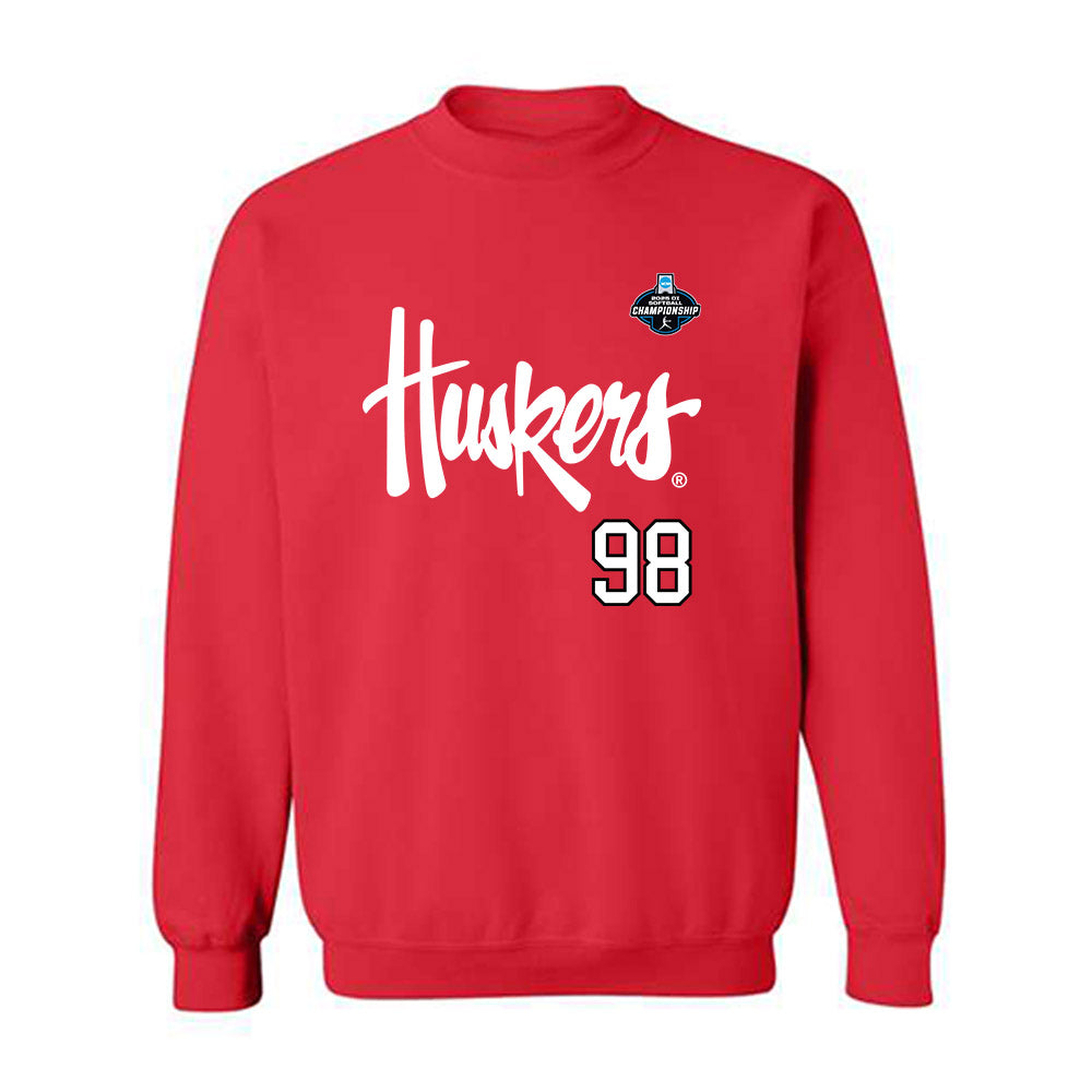 Nebraska - NCAA Softball : Jordyn Frahm - NCAA® Replica Shersey Crewneck Sweatshirt-0