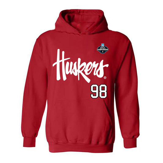 Nebraska - NCAA Softball : Jordyn Frahm - NCAA® Replica Shersey Hooded Sweatshirt-0