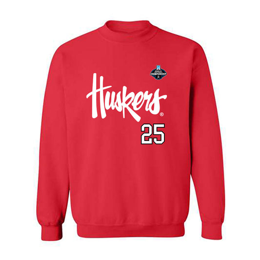 Nebraska - NCAA Softball : Jesse Farrell - NCAA® Replica Shersey Crewneck Sweatshirt-0