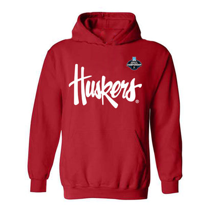 Nebraska - NCAA Softball : Alli Durnell - Replica Shersey Hooded Sweatshirt-0