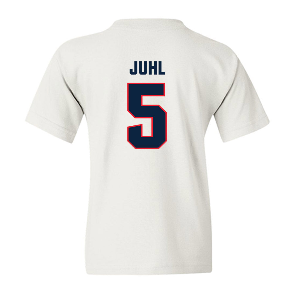 UConn - NCAA Softball : Alexis Juhl - NCAA® Replica Shersey Youth T-Shirt-1
