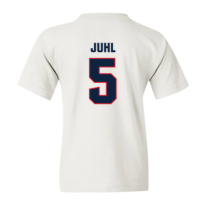 UConn - NCAA Softball : Alexis Juhl - NCAA® Replica Shersey Youth T-Shirt-1