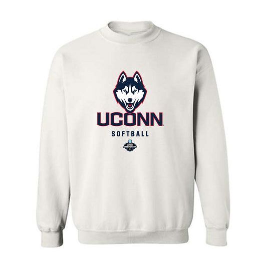 UConn - NCAA Softball : Kaiea Higa - Replica Shersey Crewneck Sweatshirt-0