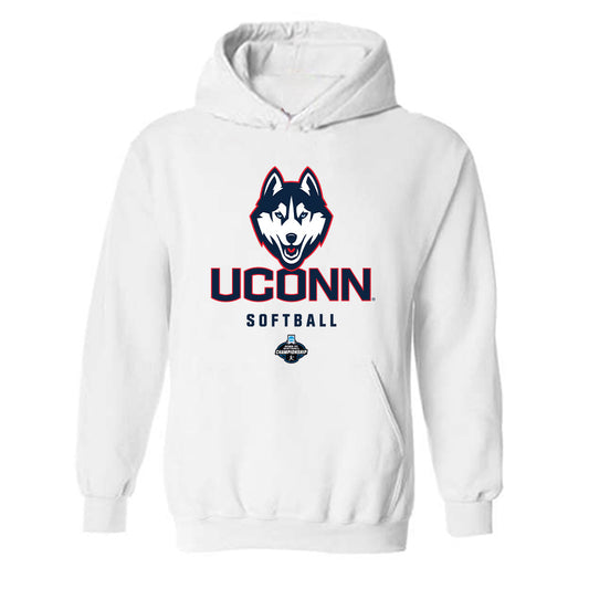 UConn - NCAA Softball : Cat Petteys - Replica Shersey Hooded Sweatshirt-0