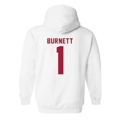 Indiana - NCAA Softball : Breezy Burnett - NCAA® Replica Shersey Hooded Sweatshirt-1