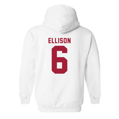 Indiana - NCAA Softball : Jada ELLISON - NCAA® Replica Shersey Hooded Sweatshirt-1