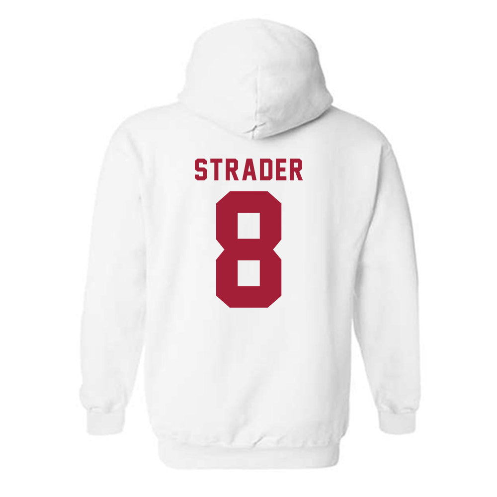 Indiana - NCAA Softball : Madalyn Strader - Replica Shersey Hooded Sweatshirt-1